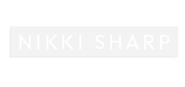 The Content Factory Image with text "NIKKI SHARP" in uppercase letters on a white background, showcasing innovative content creation inspired by Austin Texas. In Austin, Texas